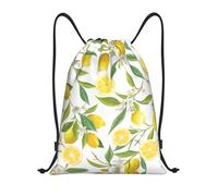 RRhgipp Fresh Tropical Lemons Drawstring Backpack Sports Gym Sackpack Pocket Water Resistant String Bag Women Men School