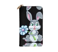 RRhgipp Fun Easter Rabbit Womens Wallets RFID Blocking Leather Long Women Card Holder Phone Lady Travel Purse Gifts