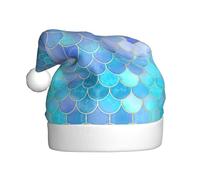 RRhgipp Gold Mermaid Scale Christmas Santa Adult Hat Pack Christmas Fancy Dress Festive Headwear Xmas Accessory Gifts