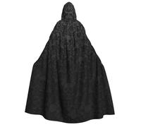 RRhgipp Gothic Wallpaper Skull Adult Hooded Cloak Long Cape Grim Reaper Vampire Witch Carnival Halloween Wizard Costume