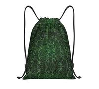 RRhgipp Hacker Era Drawstring Backpack Sports Gym Sackpack Pocket Water Resistant String Bag Women Men School