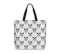RRhgipp Halloween Themed Monochrome Skeleton Head Canvas Tote Bag Tote Bags Cloth Shopping Bag Fabric Bag Foldable Bags For Shopping Handbag