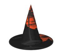 RRhgipp Illustration Of Palm Treeswitch Hat Halloween Fancy Dress Accessory Witch Dress Up Hats Boy Girls Cosplay Christmas