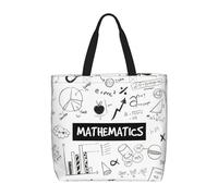 RRhgipp Mathematics Print Canvas Tote Bag Tote Bags Cloth Shopping Bag Fabric Bag Foldable Bags For Shopping Handbag
