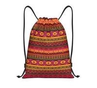 RRhgipp Mexican Folk Art Boho Drawstring Backpack Sports Gym Sackpack Pocket Water Resistant String Bag Women Men School