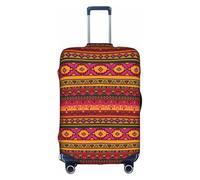 RRhgipp Mexican Folk Art Boho Luggage Cover Protective Washable Suitcase Cover Travel Elastic Cover Suitcase Protector