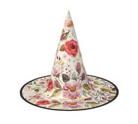 RRhgipp Modern Floralwitch Hat Halloween Fancy Dress Accessory Witch Dress Up Hats Boy Girls Cosplay Christmas