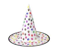 RRhgipp Paw Printswitch Hat Halloween Fancy Dress Accessory Witch Dress Up Hats Boy Girls Cosplay Christmas