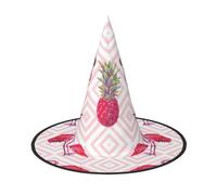RRhgipp Pink Flamingo Pineapplewitch Hat Halloween Fancy Dress Accessory Witch Dress Up Hats Boy Girls Cosplay Christmas