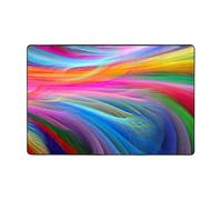 RRhgipp Rainbow Ocean Door Mat Indoor Washable Front Door Mat Non Slip Water Absorbent Entryway Rug Home Kitchen