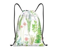 RRhgipp Springtime Herb Garden Drawstring Backpack Sports Gym Sackpack Pocket Water Resistant String Bag Women Men School