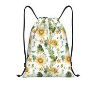 RRhgipp Sunflower And Corn Drawstring Backpack Sports Gym Sackpack Pocket Water Resistant String Bag Women Men School