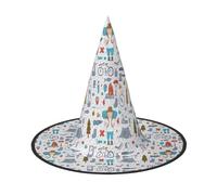 RRhgipp The Nature Wildlands Activities Pattern Hat Halloween | Witches Hat