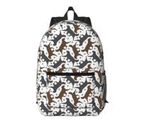 RRhgipp Trotting Flat Coated Retrievers Paw Travel Laptop Backpack 17 Inch Large School Boy Girls Women Business Men Computer Bag Gift