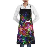 RRhgipp Unisex Colorful Rainbow Stars Apron Cooking Kitchen Chef Women Men Home Kitchen Restaurant Coffee House Xmas Gift