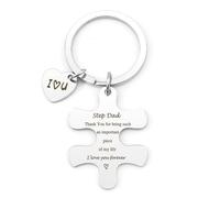 RRIGETEN Easter Gifts Step Dad Father's Day Presents,Step Dad Gifts,StepDad Keyring,Best Daddy Gift,Daddy Birthday Gift,Christmas Presents For Men Presents Ideas