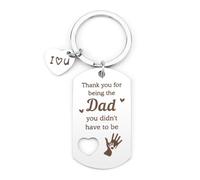 RRIGETEN Father's Day Gifts,Gift For Dad,Father Birthday Gift For Dad Who Has Everything,Daddy Valentines Gifts,Keychain,Men Presents Ideas,Daddy Christmas Gifts From Daughter