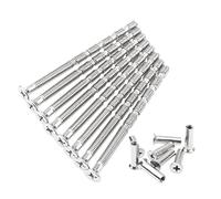 Rrina 8Pcs M4x60 Phillips Drive Flat Countersunk Head Fixing Cutting Slot Articulated Bolts Sleeves for Door Handle Hardware Lever Handle Screws Connecting