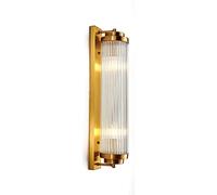 RRJJ Fashion HighGrade Golden Crystal Wall Lamp Hotel Villa Living Room Bedroom Study Aisle Hardware Wrought Iron Wall Lamp (Gold3) (Color : Gold6)