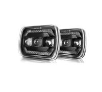 RRKBDQEL Car Headlights For GMC For Savana 3500 2500 1500 For Safari For K3500 K2500 K1500 C2500 C1500 7X6 Inch LED Headlights DRL Turn Signal Light Super Bright Hi-Lo Beam Car Head Lamp