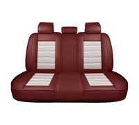 RRKBDQEL Car Seat Cover Protector Four Season Universal Fit Most SUV Accessories Full Set Car Seat Covers PU Leather Front&Rear Split Bench Protector(F Rear)
