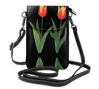 RRKDOY Artistic tulip Picture Crossbody bag, mobile phone bag, women's small wallet, a practical gift suitable for going out, exercising, and shopping
