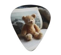 RRKDOY Books on teddy bears Printing Guitar plectrum 12 pieces with three thickness plectrum combinations suitable for bass and ukulele