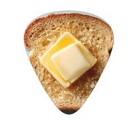 RRKDOY Butter on bread Printing Guitar plectrum 12 pieces with three thickness plectrum combinations suitable for bass and ukulele