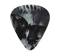 RRKDOY Butterfly shadow in the valley Printing Guitar plectrum 12 pieces with three thickness plectrum combinations suitable for bass and ukulele