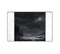 RRKDOY Carpet 60 x 39 in - Flannel Area Rug for Living Room, Office, and More The Vast Night Printed