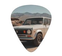 RRKDOY Cars in the desert Printing Guitar plectrum 12 pieces with three thickness plectrum combinations suitable for bass and ukulele