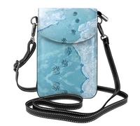 RRKDOY Cat's footprints on frost Picture Crossbody bag, mobile phone bag, women's small wallet, a practical gift suitable for going out, exercising, and shopping