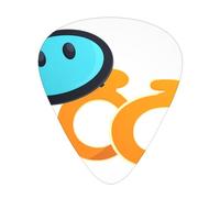 RRKDOY Circle Printing Guitar plectrum 12 pieces with three thickness plectrum combinations suitable for bass and ukulele