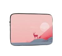 RRKDOY Deer on The Rock Printed Shockproof Portable Laptop Sleeve Bag 12 inch for Men Women Business Travel, Office Daily Use