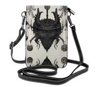 RRKDOY Devil's Flower Picture Crossbody bag, mobile phone bag, women's small wallet, a practical gift suitable for going out, exercising, and shopping