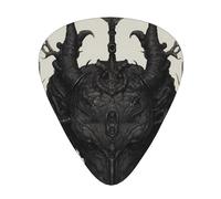 RRKDOY Devil's Flower Printing Guitar plectrum 12 pieces with three thickness plectrum combinations suitable for bass and ukulele