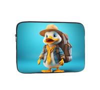 RRKDOY Duckling Across Backpack Printed Shockproof Portable Laptop Sleeve Bag 13 inch for Men Women Business Travel, Office Daily Use