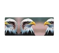 RRKDOY Eagle Head Close-up Pattern Gaming Mouse pad XXL Large Mouse Mat Long Extended Mouse Pad Desk Mat Non-Slip Rubber Mice Pads Stitched Edges Thin Pad 31.5 x 11.8 x 0.12 in
