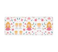 RRKDOY Fairy Tales in Cartoons Pattern Gaming Mouse pad XXL Large Mouse Mat Long Extended Mouse Pad Desk Mat Non-Slip Rubber Mice Pads Stitched Edges Thin Pad 31.5 x 11.8 x 0.12 in