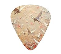 RRKDOY Fantasy Thousand Paper Cranes Printing Guitar plectrum 12 pieces with three thickness plectrum combinations suitable for bass and ukulele