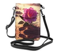RRKDOY Flowers in the desert Picture Crossbody bag, mobile phone bag, women's small wallet, a practical gift suitable for going out, exercising, and shopping