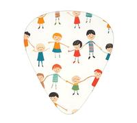 RRKDOY Friends dancing happily Printing Guitar plectrum 12 pieces with three thickness plectrum combinations suitable for bass and ukulele