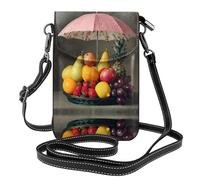 RRKDOY Fruit under the umbrella Picture Crossbody bag, mobile phone bag, women's small wallet, a practical gift suitable for going out, exercising, and shopping