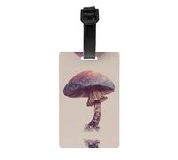 RRKDOY Graffiti Mushroom Printing Luggage Tags and Travel Bag Tags are Suitable for Both Men and Women to Prevent Luggage
