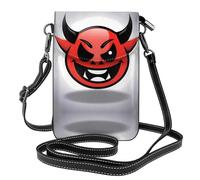 RRKDOY little devil smiley face Picture Crossbody bag, mobile phone bag, women's small wallet, a practical gift suitable for going out, exercising, and shopping