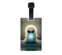 RRKDOY Little Ghost's Light Printing Luggage Tags and Travel Bag Tags are Suitable for Both Men and Women to Prevent Luggage