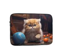 RRKDOY Lively Persian Cat Printed Shockproof Portable Laptop Sleeve Bag 12 inch for Men Women Business Travel, Office Daily Use