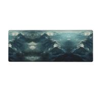 RRKDOY Mountains in The Clouds Pattern Gaming Mouse pad XXL Large Mouse Mat Long Extended Mouse Pad Desk Mat Non-Slip Rubber Mice Pads Stitched Edges Thin Pad 31.5 x 11.8 x 0.12 in