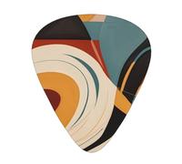 RRKDOY No rule model Printing Guitar plectrum 12 pieces with three thickness plectrum combinations suitable for bass and ukulele