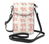 RRKDOY Rows of piglets Picture Crossbody bag, mobile phone bag, women's small wallet, a practical gift suitable for going out, exercising, and shopping